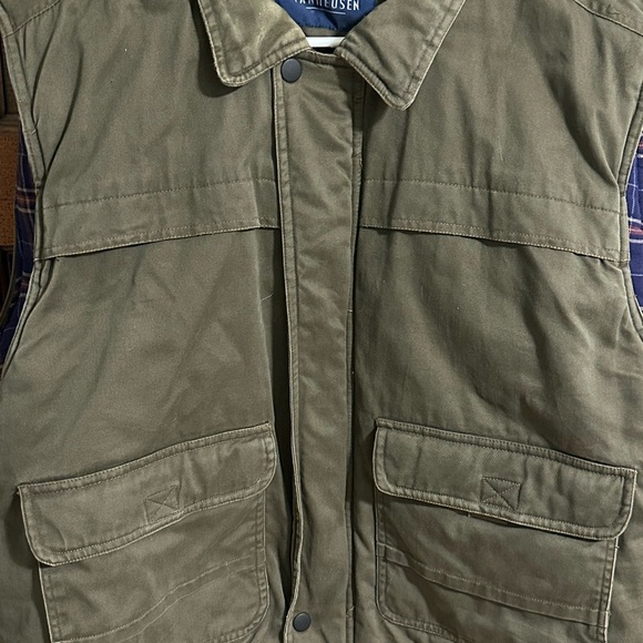 Vintage Van Heusen Outdoor Cargo Vest Jacket Men Size X-Large~Preowned - Picture 2 of 14